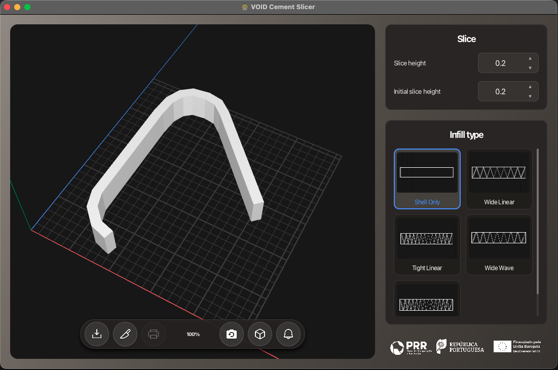 Cement 3D printing application